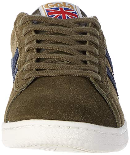 Gola Equipe Suede, Zapatillas Hombre, Verde (Khaki/Navy Ne), 40 EU