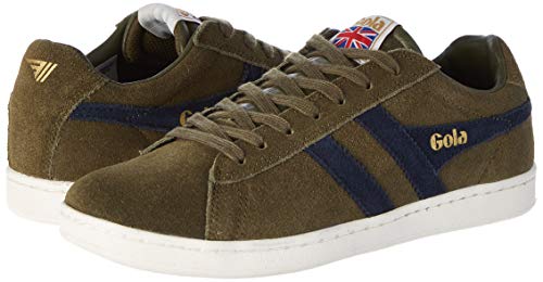 Gola Equipe Suede, Zapatillas Hombre, Verde (Khaki/Navy Ne), 40 EU