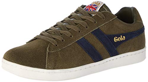 Gola Equipe Suede, Zapatillas Hombre, Verde (Khaki/Navy Ne), 40 EU