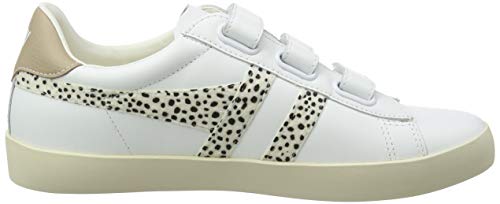 Gola Nova Velcro Safari, Zapatillas Mujer, White Cheetah Nude, 41 EU