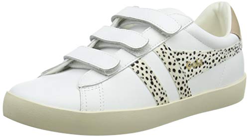 Gola Nova Velcro Safari, Zapatillas Mujer, White Cheetah Nude, 41 EU