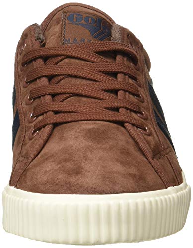 Gola Tennis Mark Cox Suede, Zapatillas Hombre, Cognac/Navy, 43 EU