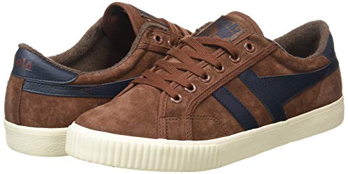 Gola Tennis Mark Cox Suede, Zapatillas Hombre, Cognac/Navy, 43 EU