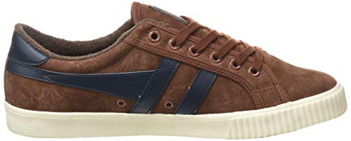 Gola Tennis Mark Cox Suede, Zapatillas Hombre, Cognac/Navy, 43 EU