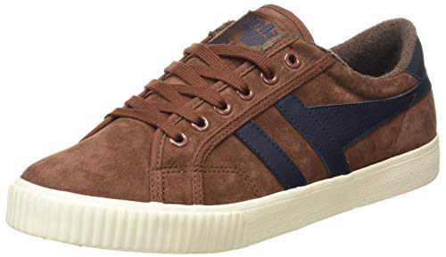 Gola Tennis Mark Cox Suede, Zapatillas Hombre, Cognac/Navy, 43 EU