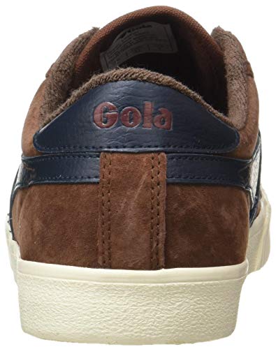 Gola Tennis Mark Cox Suede, Zapatillas Hombre, Cognac/Navy, 43 EU