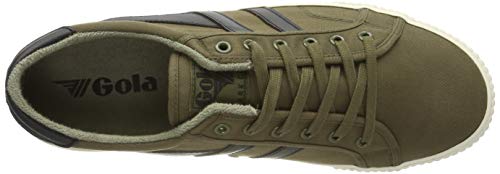 Gola Tennis Mark Cox, Zapatillas Hombre, Verde (Khaki/Black NB), 40 EU