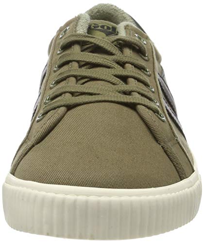 Gola Tennis Mark Cox, Zapatillas Hombre, Verde (Khaki/Black NB), 40 EU