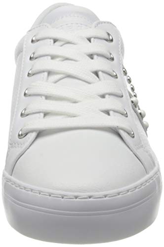 Guess GRASEY4/ACTIVE Lady/Leather LI, Oxford Plano Mujer, Blanco, 36 EU