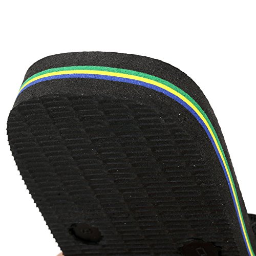 Havaianas Brasil, Chanclas Unisex Adulto, Negro (Black 0090), 37-38 EU