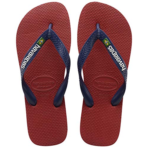 Havaianas Brasil Logo Chanclas Unisex Adulto, Multicolor (Red), 39/40 EU