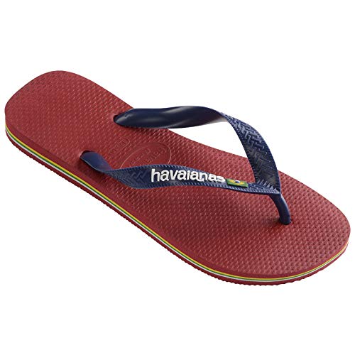 Havaianas Brasil Logo Chanclas Unisex Adulto, Multicolor (Red), 39/40 EU