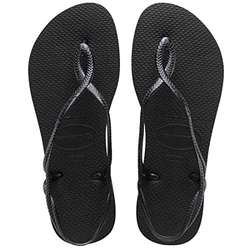 Havaianas Luna, Sandalias para Mujer, Negro (Black), 39/40 EU