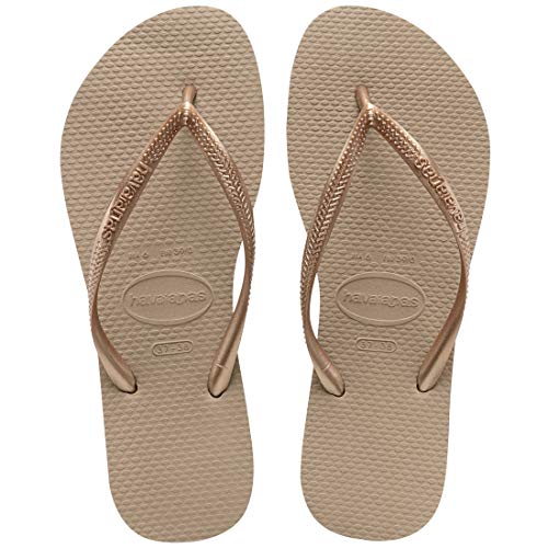 Havaianas Slim, Chanclas Mujer, Marrón (Rose Gold), 37/38