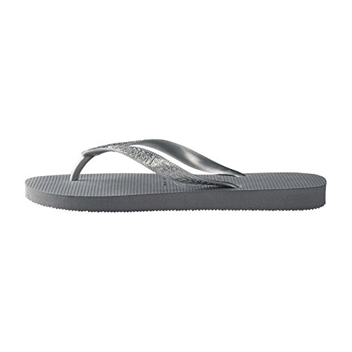 Havaianas Top Tiras, Chanclas para Mujer, Plateado (Steel Gris), 41/42 EU