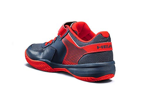 Head Sprint Velcro 3.0 Jnr, Zapatillas de Tenis Unisex Niños, Azul (Dark Blue/Neon Red Mnnr), 32 EU