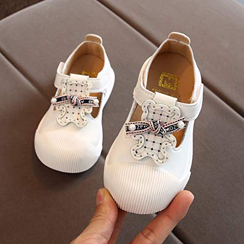 H.eternal(TM) - Zapatos Primeros Pasos de PU para niña Blanco Blanco 24 Meses