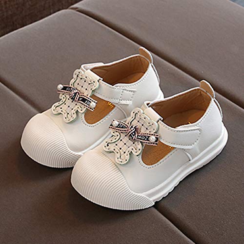 H.eternal(TM) - Zapatos Primeros Pasos de PU para niña Blanco Blanco 24 Meses