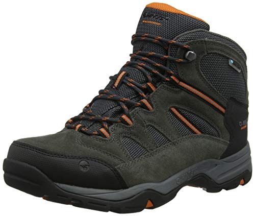 Hi-Tec Banderra II WP Wide, Botas de Senderismo Hombre, Gris (Charcoal/Graphite/Burnt Orange 51), 42 EU