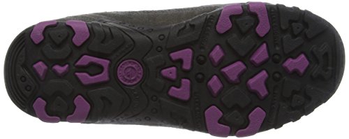 Hi-Tec Penrith Low Waterproof, Zapatillas de Senderismo Mujer, Gris (Charcoal/purple), 37 EU (4 UK)