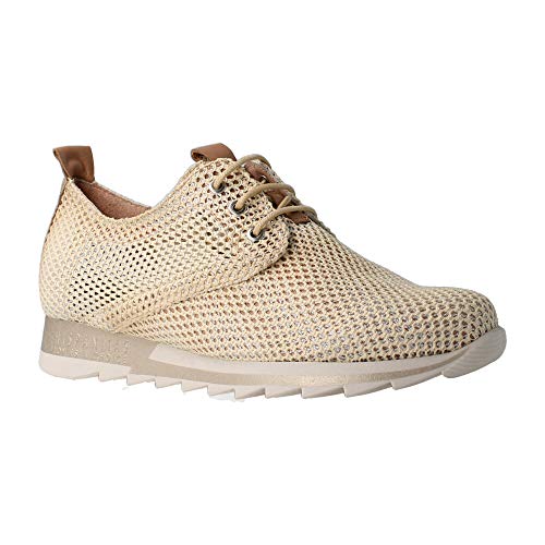 Hispanitas Deportivo Calado Beige Zapatillas para Mujer, 37