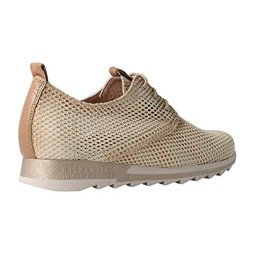 Hispanitas Deportivo Calado Beige Zapatillas para Mujer, 37