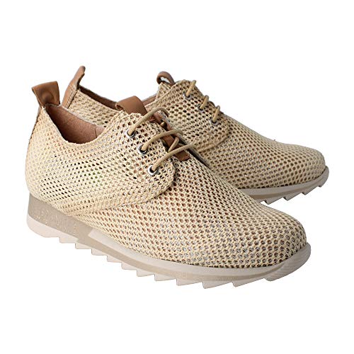 Hispanitas Deportivo Calado Beige Zapatillas para Mujer, 37