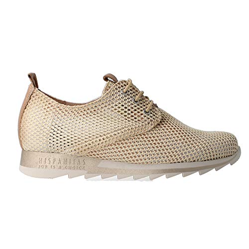 Hispanitas Deportivo Calado Beige Zapatillas para Mujer, 37