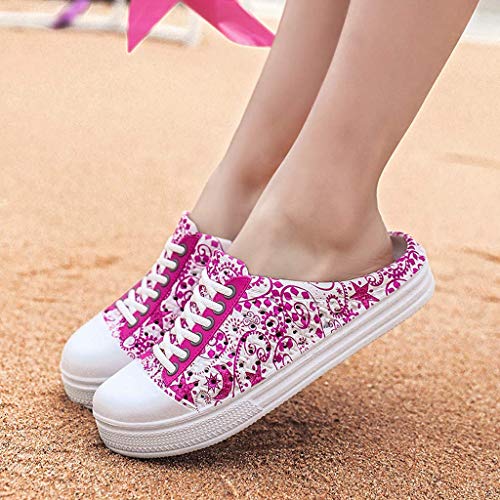 HUADUO Zapatillas de Malla de Secado rápido Sandalias de Playa - Zuecos de jardín Zapatos Zapatillas Casuales Sandalias Zapatos de Playa Antideslizantes para Mujer