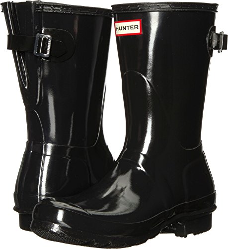 Hunter Mujer Original Back Adjustable Short Gloss Rubber Black Botas 37 EU