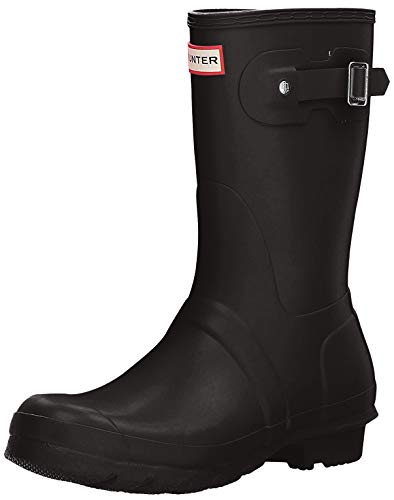 HUNTER Original- Botas de lluvia de caña baja para mujer, blanco (Blanco), 43 EU