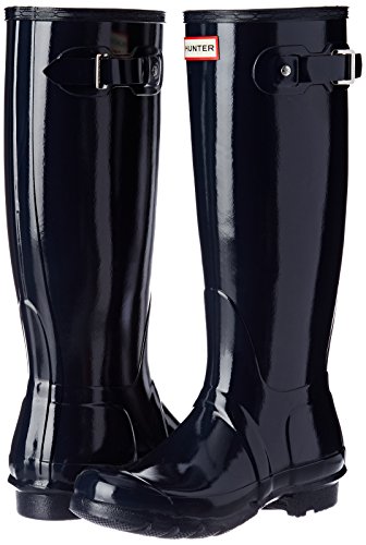 Hunters Original Tall Gloss WFT1000, Botas altas Mujer, Azul, 37 EU