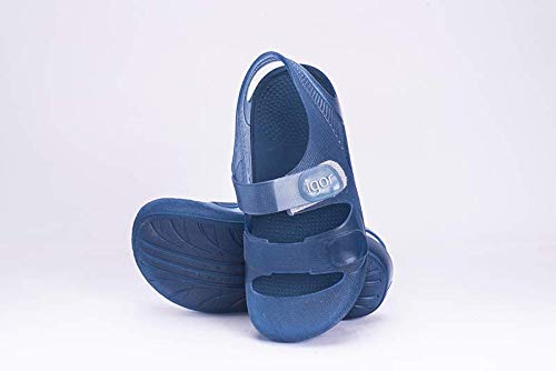 Igor Bondi, Sandalia con Pulsera Unisex niños, Azul (Translúcido Azul), 30 EU