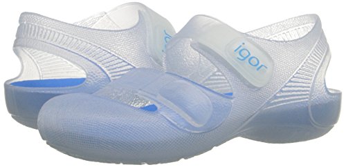 IGOR Bondi, Sandalias con Correa de Tobillo Unisex Niños, Blanco (Tr. White / Plantilla Turquesa), 26 EU