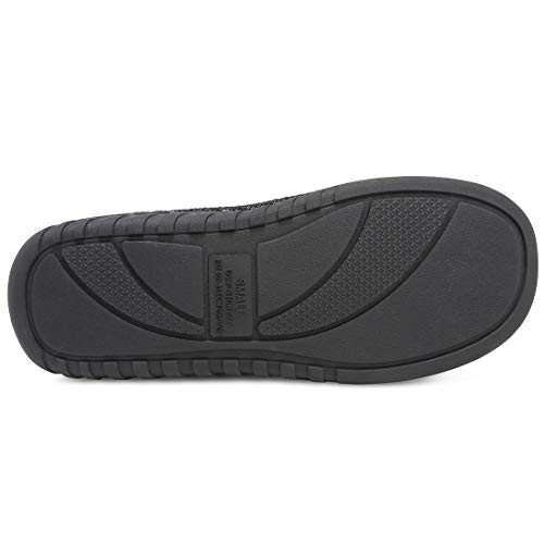 incarpo Zapatillas Casa Mujer Lana de Coral Zapatillas de Estar por Casa Antideslizante Pantuflas de Interior y Exterior Cálido y Confortable Zapatillas-Negro-40/41 EU