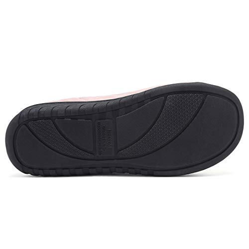 incarpo Zapatillas Casa Mujer Lana de Coral Zapatillas de Estar por Casa Antideslizante Pantuflas de Interior y Exterior Cálido y Confortable Zapatillas-Rosa-40/41 EU