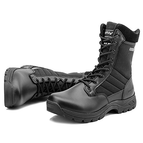 IODSON Botas para Hombre 45 de EE.UU. Negro, Negro