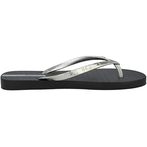 Ipanema Glam II Fem, Chanclas Mujer, Multicolor (Black/Metallic Silver 9266.0), 40 EU