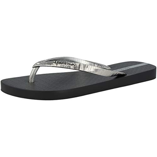 Ipanema Glam II Fem, Chanclas Mujer, Multicolor (Black/Metallic Silver 9266.0), 40 EU