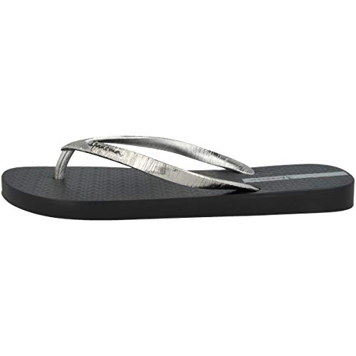 Ipanema Glam II Fem, Chanclas Mujer, Multicolor (Black/Metallic Silver 9266.0), 40 EU