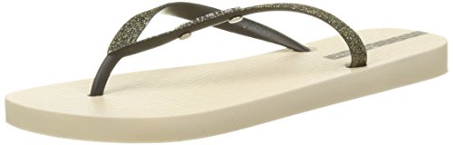 IpanemaLolita III Fem, Chanclas Mujer, Beige/Black, 38 EU