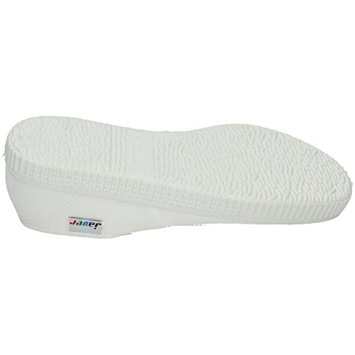 JAVER 60 Bambas Lona Ingles Mujer Zapatillas Blanco 38