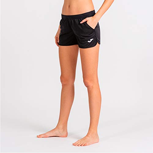 Joma Hobby Pantalones Cortos, Mujer, Negro, M