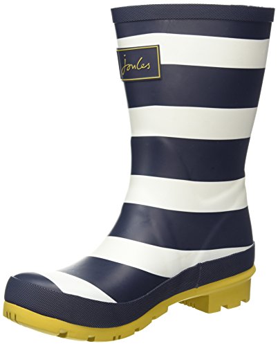 Joules Molly Welly, Botas de Agua, Azul (Navy Wide Stripe), 36 EU