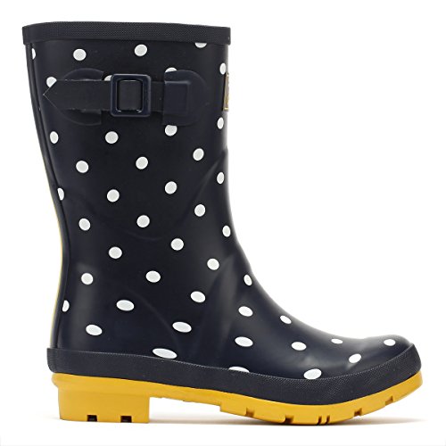 Joules Molly Welly, Botas de Agua para Mujer, Blau (French Navy Spot Fnavspt), 36 EU