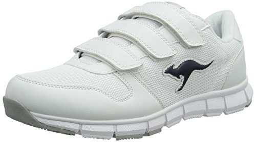 KangaROOS K-bluerun 701 B, Zapatillas Unisex Adulto, Blanco (White/Dk Navy 042), 36 EU