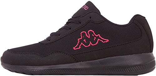 Kappa Follow OC, Zapatillas Mujer, Negro (Black/Pink 1122), 39 EU