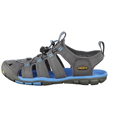 Keen Clearwater CNX, Sandalias de Senderismo - Sandalias de material sintético mujer, Gris (Gargoyle/Norse Blue), 37.5 EU