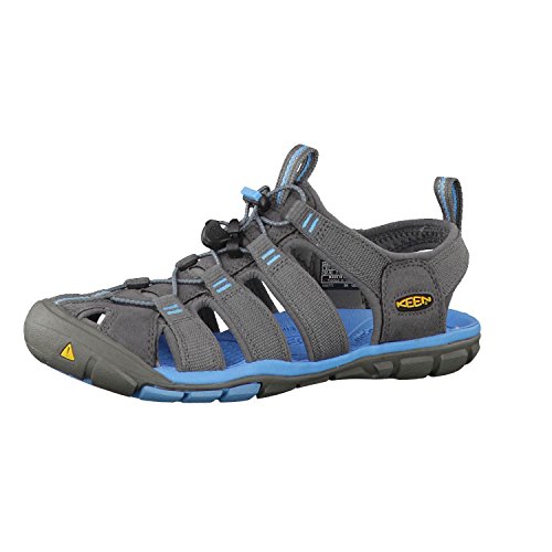 Keen Clearwater CNX, Sandalias de Senderismo - Sandalias de material sintético mujer, Gris (Gargoyle/Norse Blue), 37.5 EU