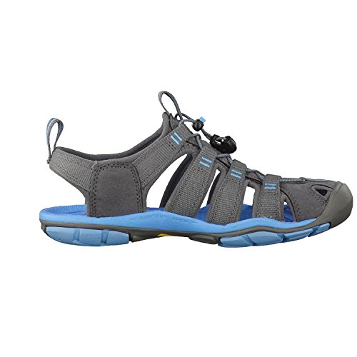 Keen Clearwater CNX, Sandalias de Senderismo - Sandalias de material sintético mujer, Gris (Gargoyle/Norse Blue), 37.5 EU